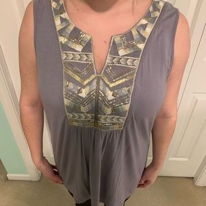 Beautiful stitched boho top from “Knox Rose”